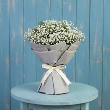 Букет Белые гипсофилы в Минусинске Букет цветов из:  Гипсофила в Минусинске