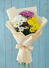 Букет школьные годы в Минусинске Букет цветов из:  Хризантемы в Минусинске