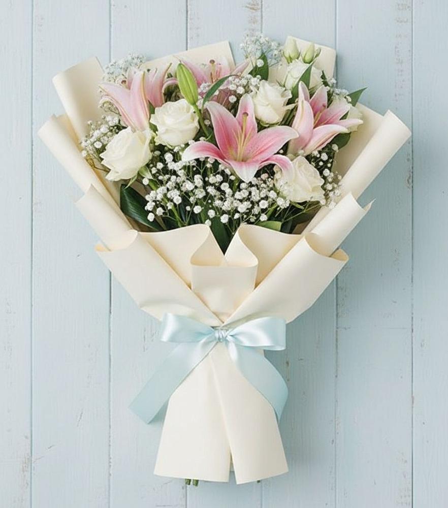 Букет Лилии в Минусинске Букет цветов из: Лилии в Минусинске