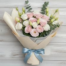 Букет шампанское в Минусинске Букет цветов из:  Лизиантусы в Минусинске