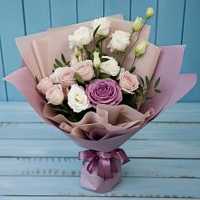 Букет Легкое дыхание #REPLACE_PRED# Минусинске Букет цветов из:  Розы и Лизиантусы #REPLACE_PRED# Минусинске