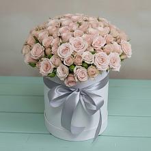 Композиция утонченная красота в Минусинске Цветочная композиция из Розы в шляпной коробке в Минусинске