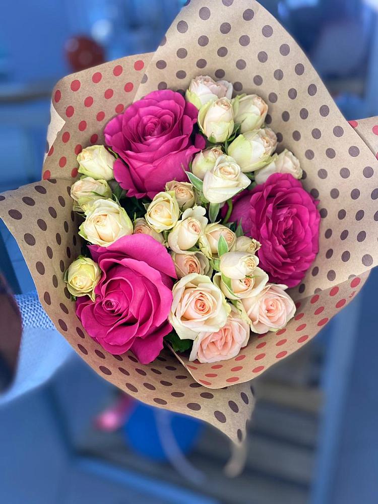 Букет ласковый взгляд в Минусинске Букет цветов из: Розы в Минусинске