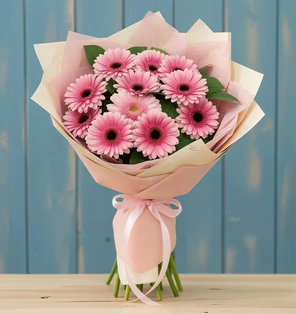 Букет пурпурно-розовый в Минусинске Букет цветов из: Герберы в Минусинске