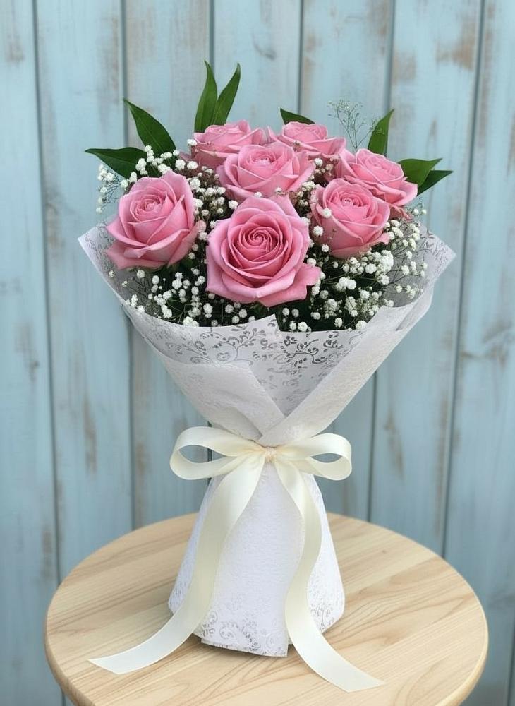 Букет шик блеск в Минусинске Букет цветов из: Розы в Минусинске