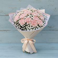 Букет Нежность рассвета в Минусинске Букет цветов из:  Гвоздики в Минусинске