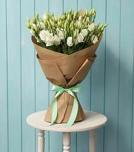 Букет Утренняя Свежесть в Минусинске Букет цветов из:  Лизиантусы в Минусинске