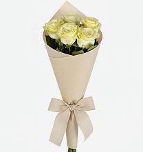 Букет белые крылья в Минусинске Букет цветов из:  Розы в Минусинске
