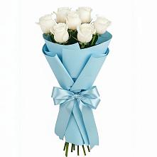 7 Белых роз Проуд в Минусинске Букет 7 белых роз Проуд в Минусинске