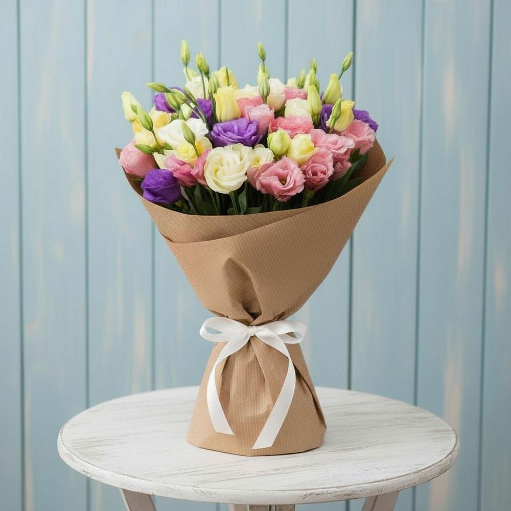 Букет цветов из: Лизиантусы в Минусинске