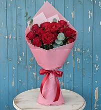 Букет красный бархат в Минусинске Букет цветов из:  Розы в Минусинске