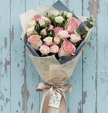 Букет нежный и розовый в Минусинске Букет цветов из:  Розы в Минусинске