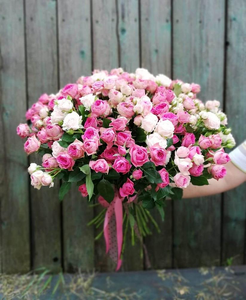 Букет Розовые кустовые розы Натали и Лав Лидия в Минусинске