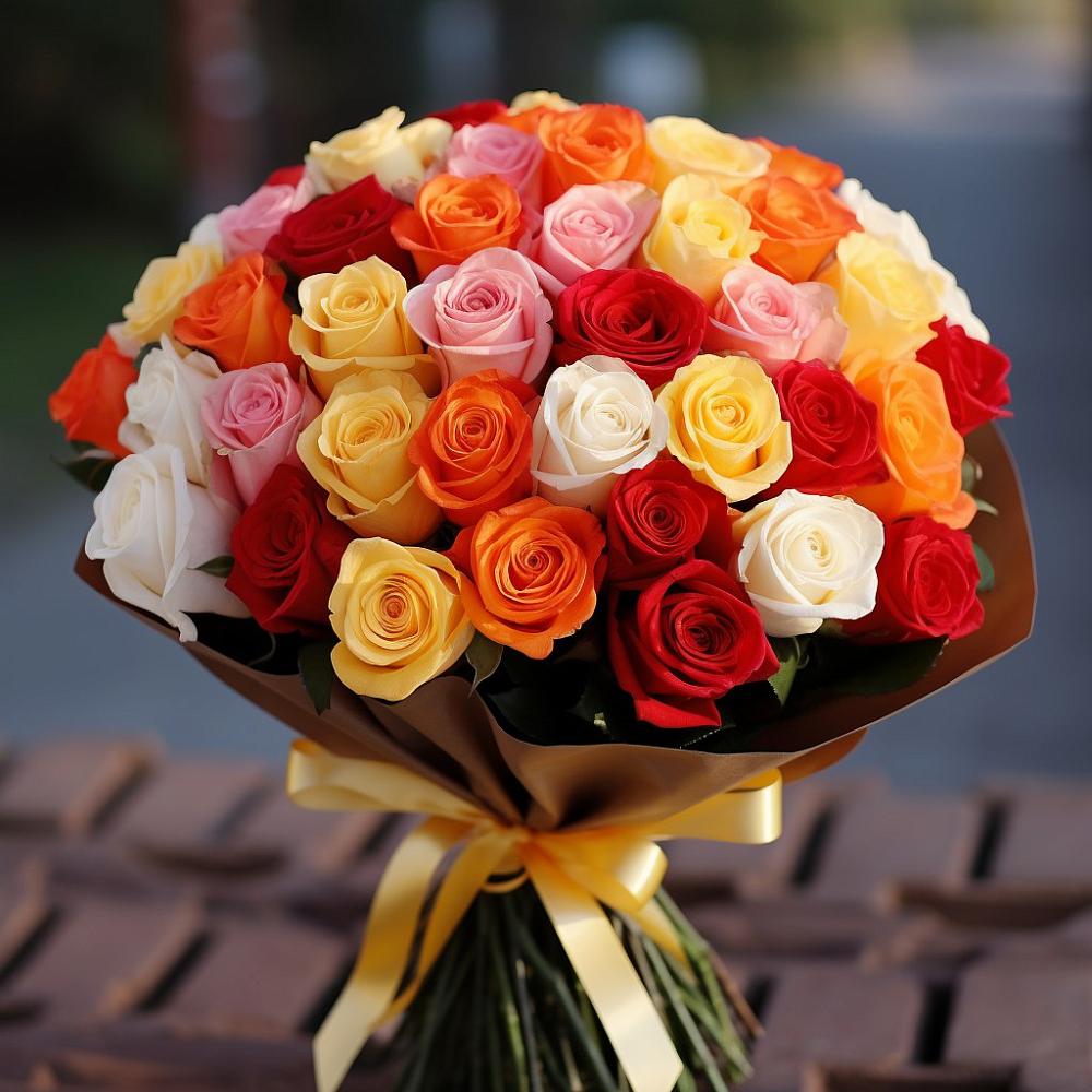 Розы Яркое начало в Минусинске Букет Яркое начало в Минусинске