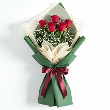 Букет рубиновое очарование в Минусинске Букет цветов из:  Розы в Минусинске