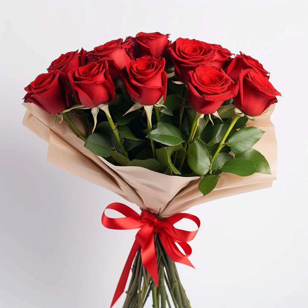 11 Красных роз Эдлесс Лав в Минусинске Букет 11 Красных роз Эдлесс Лав в Минусинске