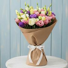 Букет Цветная эустома в Минусинске Букет цветов из:  Лизиантусы в Минусинске