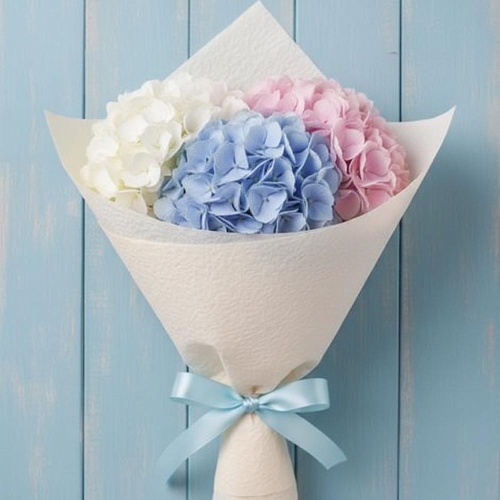 Букет Нежная гортензия в Минусинске Букет цветов из: Гортензия в Минусинске