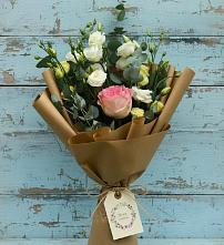 Букет нежный привет #REPLACE_PRED# Минусинске Букет цветов из:  Розы и Лизиантусы #REPLACE_PRED# Минусинске